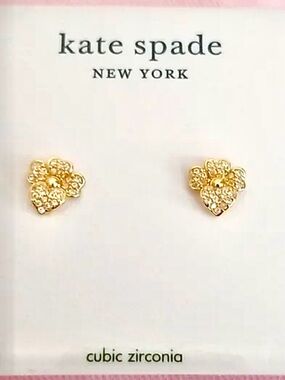 KATE SPADE NEW YORK Precious Pansy Stud Earrings